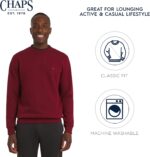Chaps Men's Everyday Classic Casual Long Sleeve Super Soft Fleece Midweight Crewneck Sweater (S-2XL) - Image 7