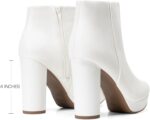 DREAM PAIRS Women's Stomp High Heel Ankle Boots - Image 4