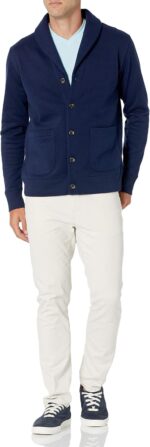 Amazon Essentials Men's Long-Sleeve Fleece Lined Shawl-Collar Cardigan Sweater - Image 6