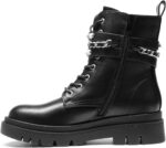 DREAM PAIRS Women's Fashion Platform Combat Boots Lace Up Lug Sole Goth Ankle Booties Shoes - Image 5