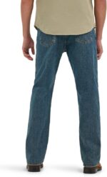 Wrangler Mens Men's Free-to-Stretch Relaxed Fit Jean - Image 3