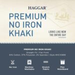 Haggar Men's Premium No Iron Khaki Straight Fit Flat Front Casual Pant - Image 5