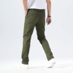 Plaid&Plain Men’s Slim Fit Khaki Pants Men’s Tapered Chino Pants - Image 4
