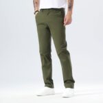 Plaid&Plain Men’s Slim Fit Khaki Pants Men’s Tapered Chino Pants - Image 5