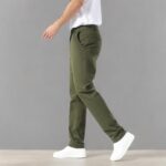 Plaid&Plain Men’s Slim Fit Khaki Pants Men’s Tapered Chino Pants - Image 6