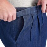 Haggar Men's Work To Weekend No Iron Denim Flat Front & Pleat Pant - Regular and Big & Tall Sizes - Image 4