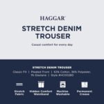 Haggar Men's Work To Weekend No Iron Denim Flat Front & Pleat Pant - Regular and Big & Tall Sizes - Image 5