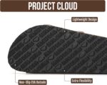 Project Cloud 100% Genuine Leather Flat Sandals For Women 2026 Cork Footbed Womens Sandals with Memory Foam and arch support Vacation Essentials Slides for Women Footwear (Venita) - Image 4