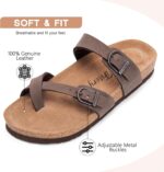 FITORY Women's Slide Sandals with Soft Cork Footbed, Comfort Arch Support Flat Sandals for Summer Size 6-11 - Image 3
