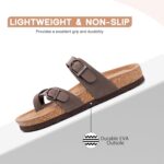 FITORY Women's Slide Sandals with Soft Cork Footbed, Comfort Arch Support Flat Sandals for Summer Size 6-11 - Image 5