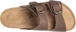 FITORY Womens Flat Sandals with Cork Footbed, Open Toe Arch Support Slides Adjustable Slip On Slippers for Summer 2026 Size 6-11 - Image 4