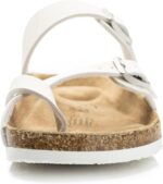 FITORY Womens Leather Slide Sandals with Comfort Cork Footbed Size 6-11 - Image 4