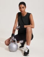 COOrun Women's Sleeveless Athletic Shirts Lightweight Sports Shirt Quick Dry Yoga Tank Tops Muscle Tank - Image 5