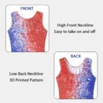 XiaoMoSha Gymnastics Leotards for Girls Toddlers Biketards Dance Unitards Sparkle Snowflake Mermaid Gym Suits - Image 3