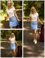 Ekouaer Women's Active Performance Skort Lightweight Skirt for Golf Tennis | Built-in Shorts, A Line, High Waisted, Tummy Control, Pickleball, Running, Workout, Sports, Skorts for Woman - Image 3