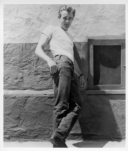 James Dean poses for a Warner Bros publicity shot for Rebel Without A Cause in 1955 in Los Angeles, California