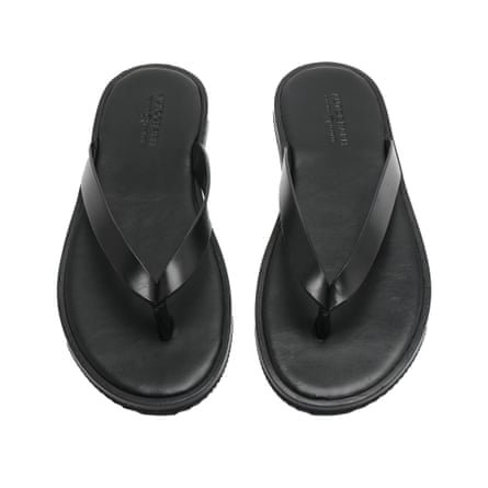 M&S Autograph leather flip-flops