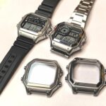 AE-1200WH Watch Steel Case Mod Kit, Matte Silver | AE1200 Compatible - Image 2