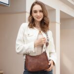 APHISON Trendy Leather Crossbody Purse with Adjustable Strap, Women's Shoulder Handbag - Image 2