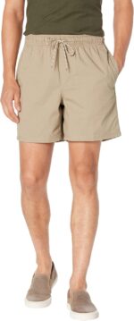 Amazon Essentials Men's 6" Inseam Regular Fit Drawstring Shorts with Elastic Waist and Pockets