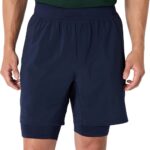 Amazon Essentials Men's Athletic Running Training Shorts, Performance Stretch Woven Workout Shorts, 7“