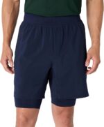 Amazon Essentials Men's Athletic Running Training Shorts, Performance Stretch Woven Workout Shorts, 7“