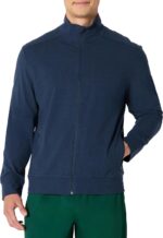 Amazon Essentials Men's Athletic Soft Performance Lightweight Zip Up Gym Workout Jacket