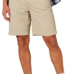 Amazon Essentials Men's Classic-Fit 9" Cotton Twill Chino Shorts with Button-Through Pockets