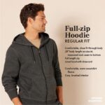 Amazon Essentials Men's Full-Zip Fleece Hoodie Sweatshirt (Available in Big & Tall) - Image 2
