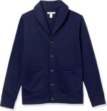 Amazon Essentials Men's Long-Sleeve Fleece Lined Shawl-Collar Cardigan Sweater