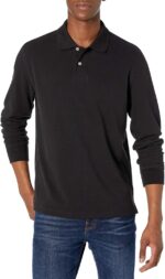 Amazon Essentials Men's Long-Sleeve Pique Polo Shirt