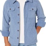 Amazon Essentials Men's Long-Sleeve Polar Fleece Shirt Jacket for Winter
