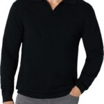 Amazon Essentials Men's Long Sleeve Regular Fit Knit Polo Sweater