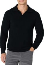 Amazon Essentials Men's Long Sleeve Regular Fit Knit Polo Sweater