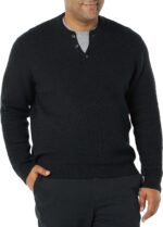 Amazon Essentials Men's Long-Sleeve Soft Touch Cotton Blend Henley Sweater