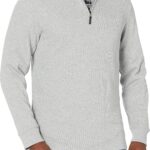 Amazon Essentials Men's Quarter-Zip French Rib Mock Neck Sweater, Casual Wear