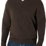 Amazon Essentials Men's Regular-Fit Cotton Blend V-Neck Sweater