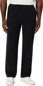 Amazon Essentials Men's Regular Fit French Terry Open Bottom Sweatpants