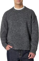 Amazon Essentials Men's Relaxed-Fit Faux Mohair Crewneck Pullover Sweater