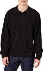 Amazon Essentials Men's Relaxed-Fit Knit Polo Sweater