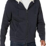 Amazon Essentials Men's Sherpa-Lined Full-Zip Fleece Hoodie Sweatshirt