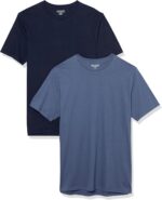 Amazon Essentials Men's Short-Sleeve Crewneck T-Shirt, Pack of 2
