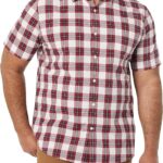 Amazon Essentials Men's Short Sleeve Dress Shirt with Stretch, Charcoal White Vertical Stripe (Available in Big & Tall)