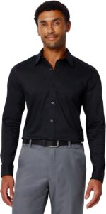 Amazon Essentials Men's Slim Fit Long Sleeve Wrinkle Resistant Stretch Dress Shirt