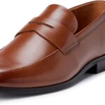 Amazon Essentials Men's Square Apron Toe Penny Loafer with Memory Foam
