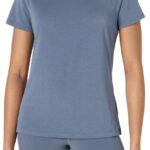 Amazon Essentials Women's Active Soft Cotton Regular Fit Crewneck Short Sleeve Lightweight Yoga Workout T-Shirt