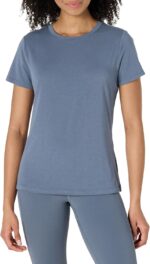 Amazon Essentials Women's Active Soft Cotton Regular Fit Crewneck Short Sleeve Lightweight Yoga Workout T-Shirt