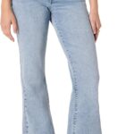 Amazon Essentials Women's High Stretch Flattering High-Rise Flare Jeans