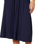 Amazon Essentials Women's Jersey Pull On Midi Length Skirt