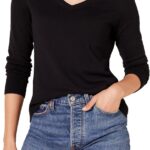 Amazon Essentials Women's Lightweight Long-Sleeve V-Neck Sweater